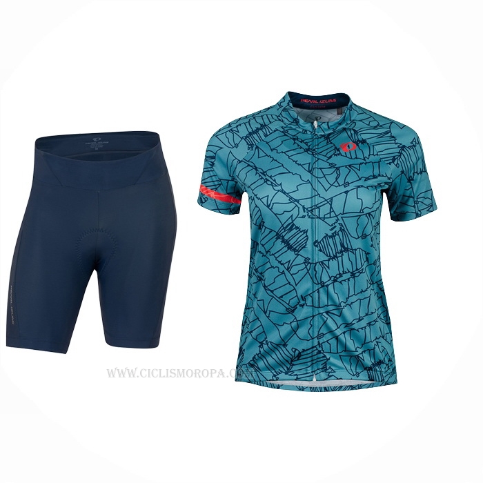 2022 Ropa Ciclismo Mujer Pearl Izumi Azur Mangas Corta y Culotte Corto